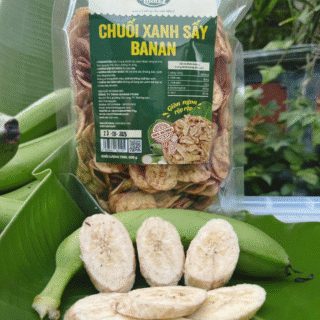 Chuối xanh sấy Banan